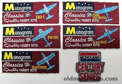 Monogram Classics and Century Series Patches - TBD-1 / FW-190 / Ford Tri-Motor / Hu-16 Albatross / Kingfisher / Century Series - Bagged plastic model kit